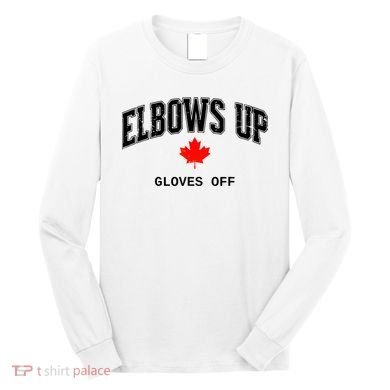Elbows Up Gloves Off Vintage Long Sleeve Shirt