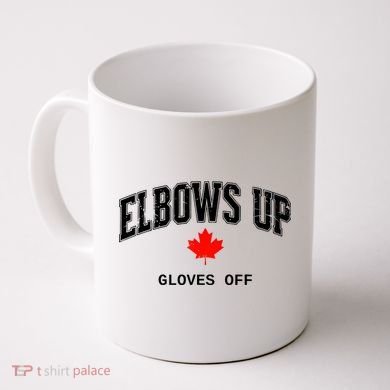 Elbows Up Gloves Off Vintage Coffee Mug
