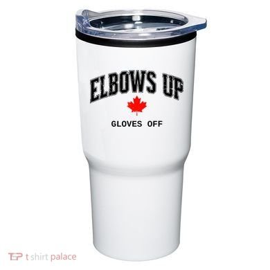 Elbows Up Gloves Off Vintage Tumbler