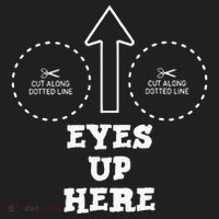 Eyes Up Here With Cut Out For Boobs Tumbler thumb 3