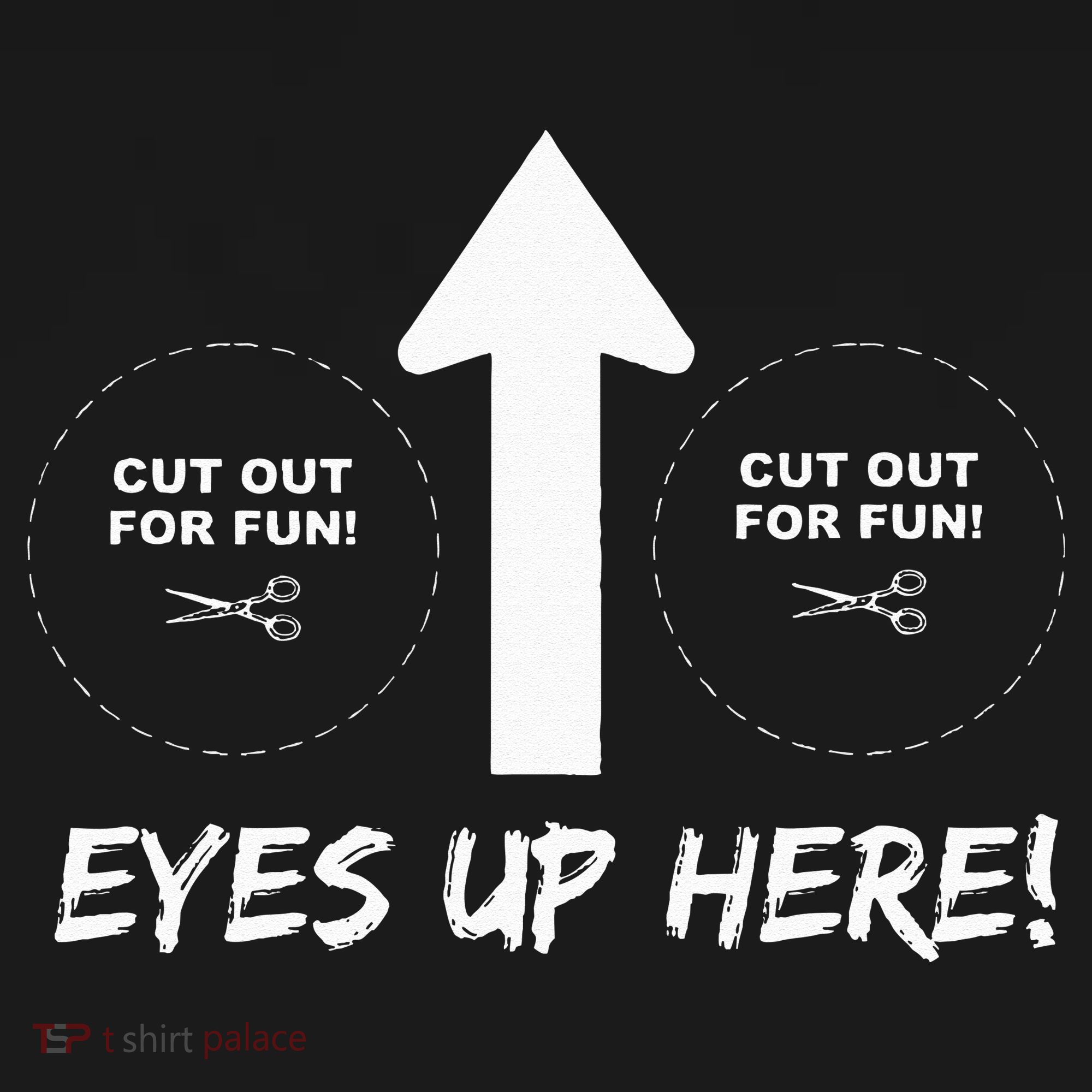 Eyes Up Here With Cutout For Boobs Funny Adult Women's Hoodie