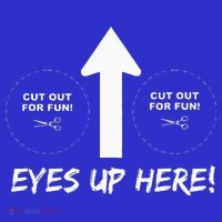 Eyes Up Here With Cutout For Boobs Funny Adult Apron thumb 3