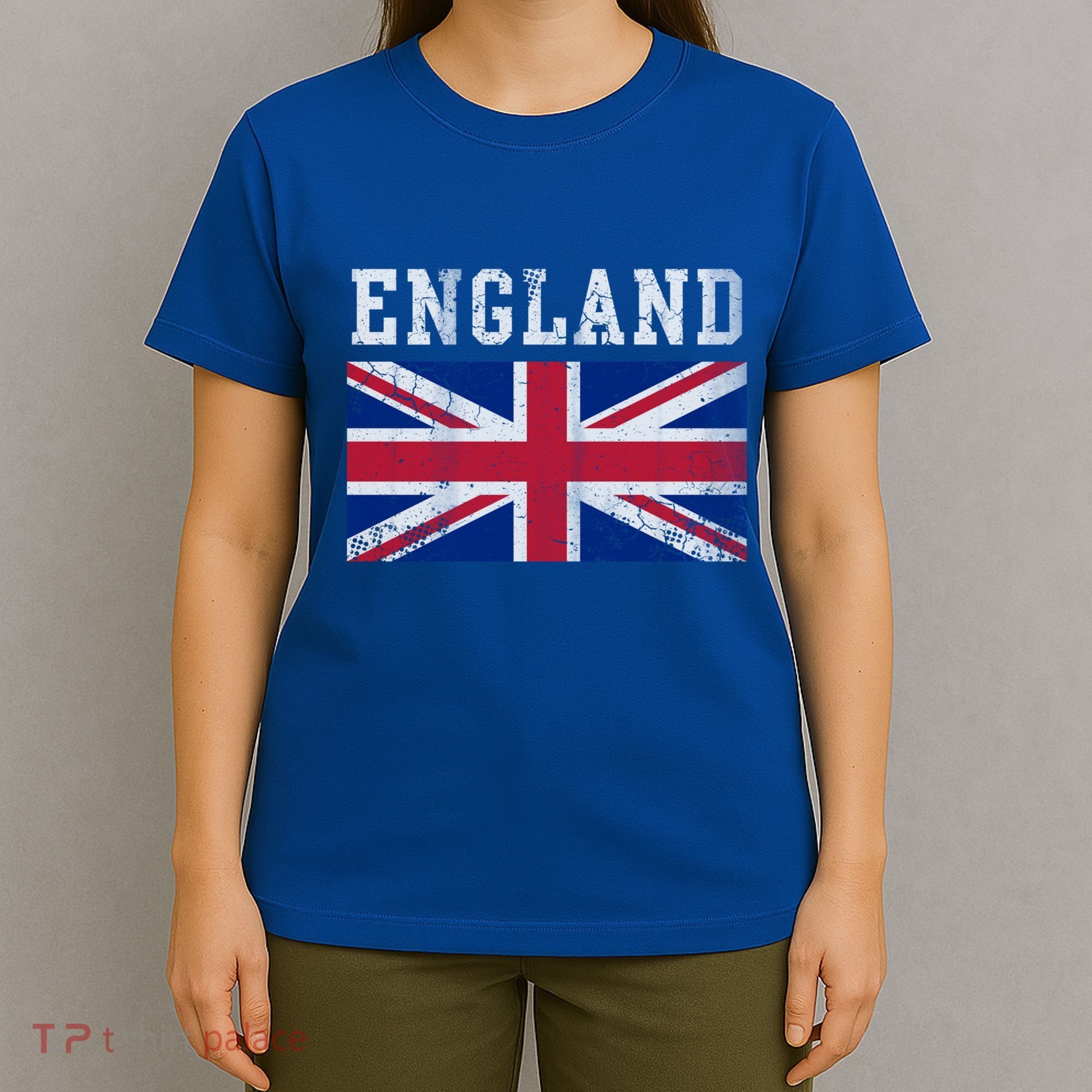 England Union Jack United Kingdom British Flag Vintage Faded Meaningful Gift T-Shirt