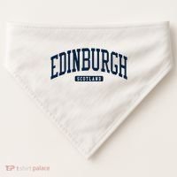 Edinburgh United Kingdom Uk College University Style USA-Made Doggie Bandana thumb 0