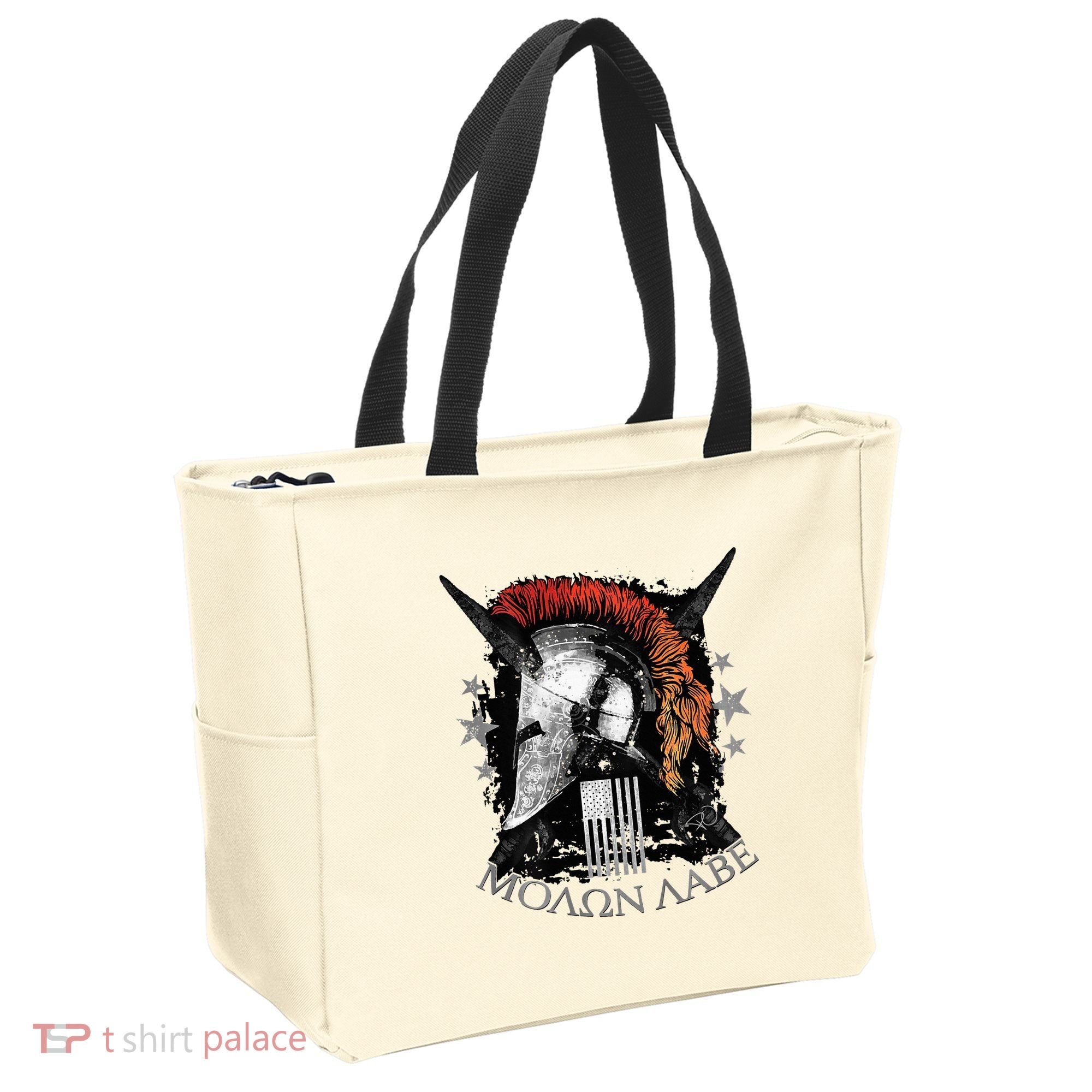 Epic Usa Molon Labe Come And Take Them Spartan 2nd Amendment Tote Bag