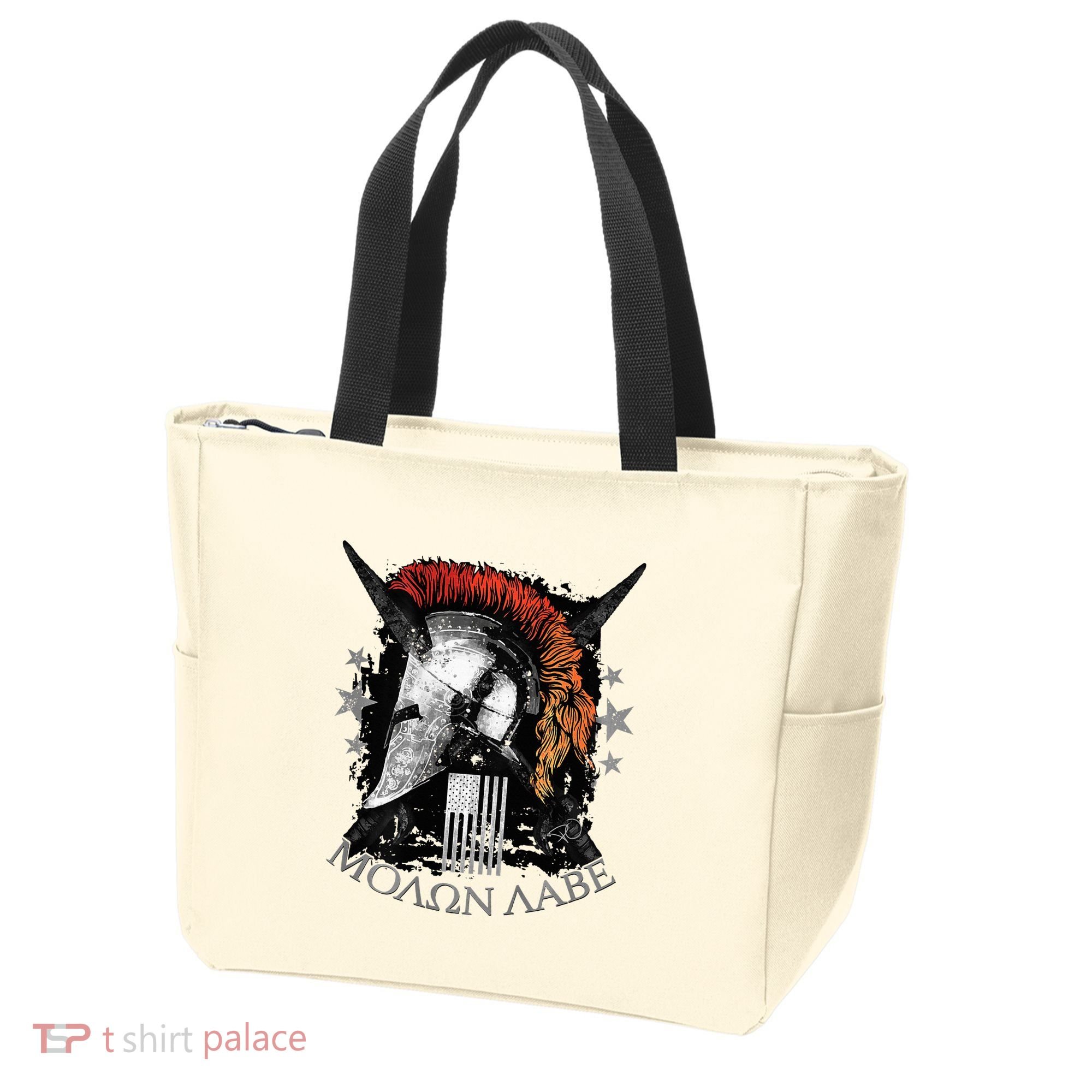 Epic Usa Molon Labe Come And Take Them Spartan 2nd Amendment Tote Bag