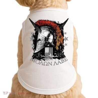 Epic Usa Molon Labe Come And Take Them Spartan 2nd Amendment Doggie Tank