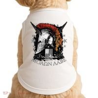 Epic Usa Molon Labe Come And Take Them Spartan 2nd Amendment Doggie Tank thumb 0