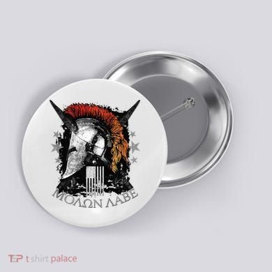 Epic Usa Molon Labe Come And Take Them Spartan 2nd Amendment Button