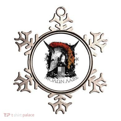Epic Usa Molon Labe Come And Take Them Spartan 2nd Amendment Ornament