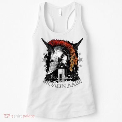 Epic Usa Molon Labe Come And Take Them Spartan 2nd Amendment Women's Tank Top