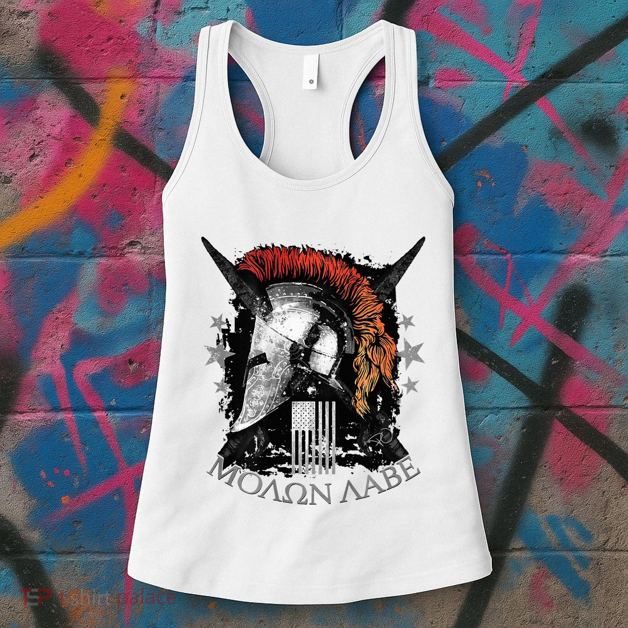 Epic Usa Molon Labe Come And Take Them Spartan 2nd Amendment Women's Tank Top
