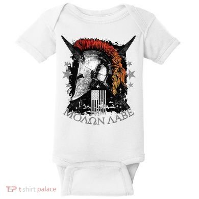 Epic Usa Molon Labe Come And Take Them Spartan 2nd Amendment Baby Bodysuit