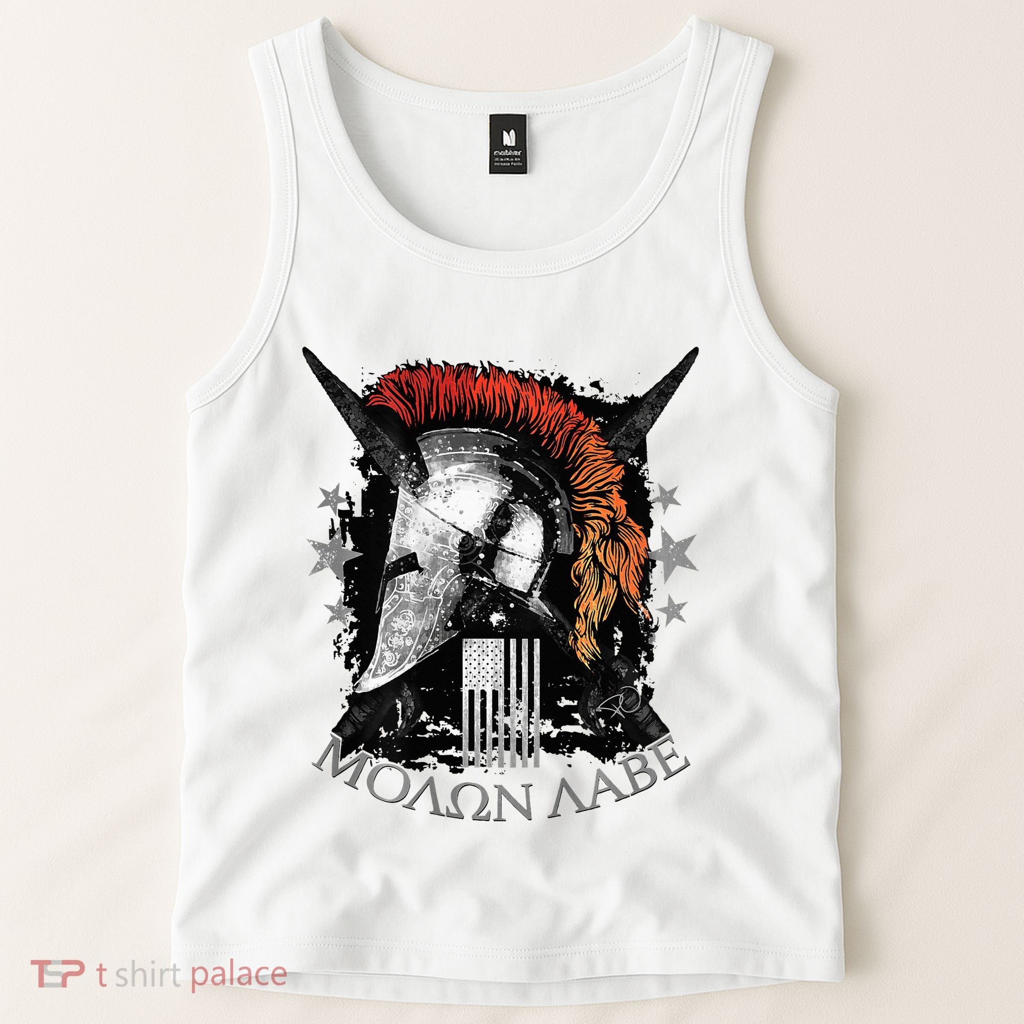 Epic Usa Molon Labe Come And Take Them Spartan 2nd Amendment Tank Top