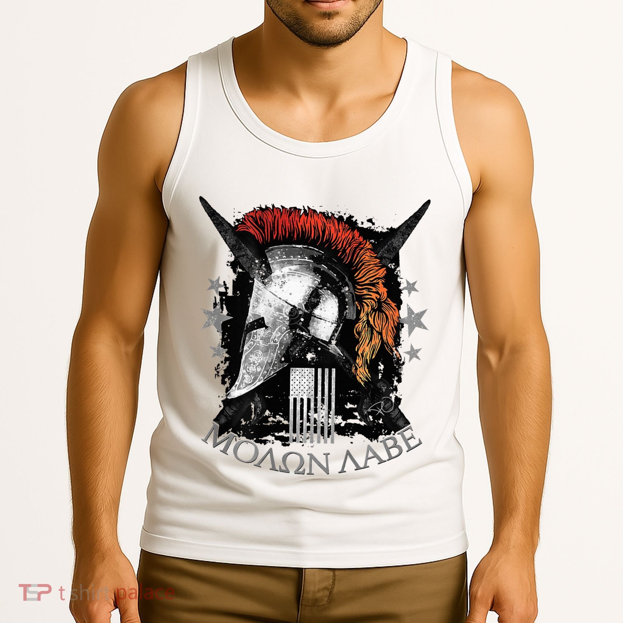 Epic Usa Molon Labe Come And Take Them Spartan 2nd Amendment Tank Top