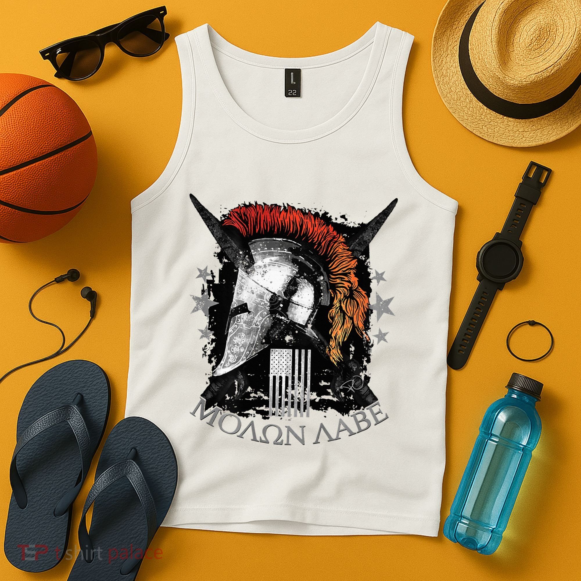 Epic Usa Molon Labe Come And Take Them Spartan 2nd Amendment Tank Top