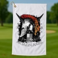 Epic Usa Molon Labe Come And Take Them Spartan 2nd Amendment Golf Towel thumb 1