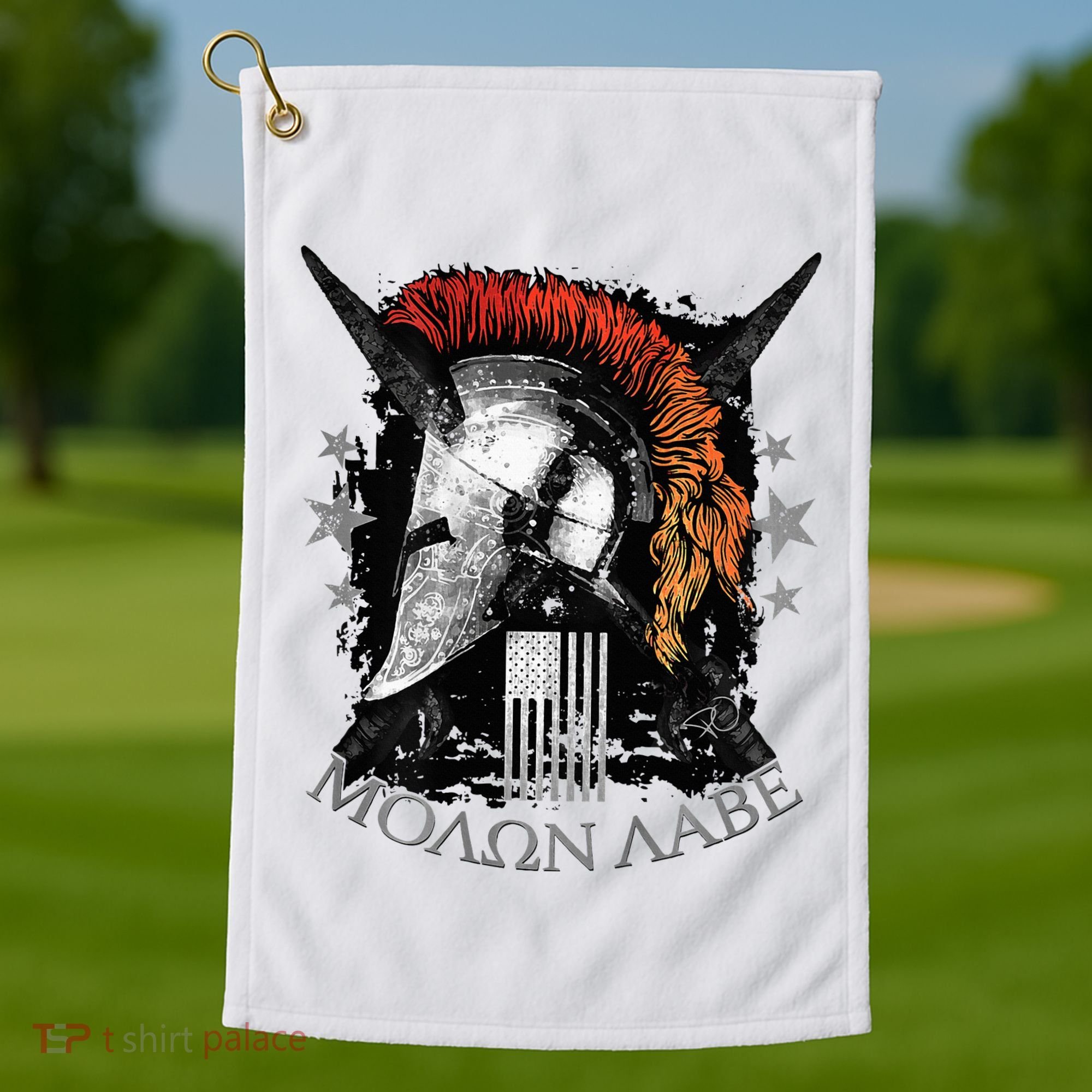Epic Usa Molon Labe Come And Take Them Spartan 2nd Amendment Golf Towel