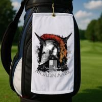 Epic Usa Molon Labe Come And Take Them Spartan 2nd Amendment Golf Towel thumb 2