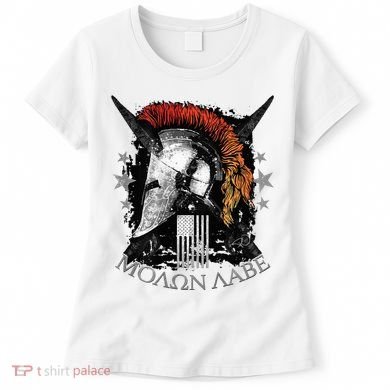 Epic Usa Molon Labe Come And Take Them Spartan 2nd Amendment Women's T-Shirt