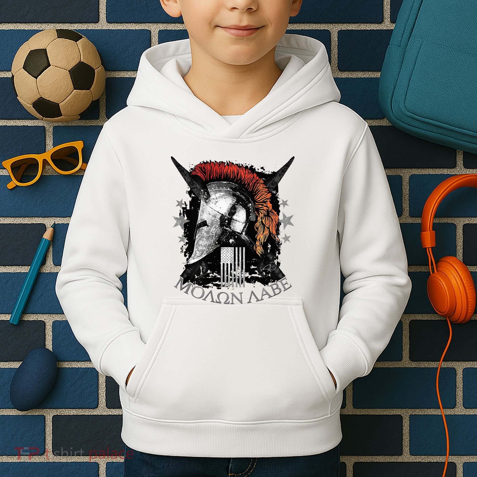 Epic Usa Molon Labe Come And Take Them Spartan 2nd Amendment Kids Hoodie