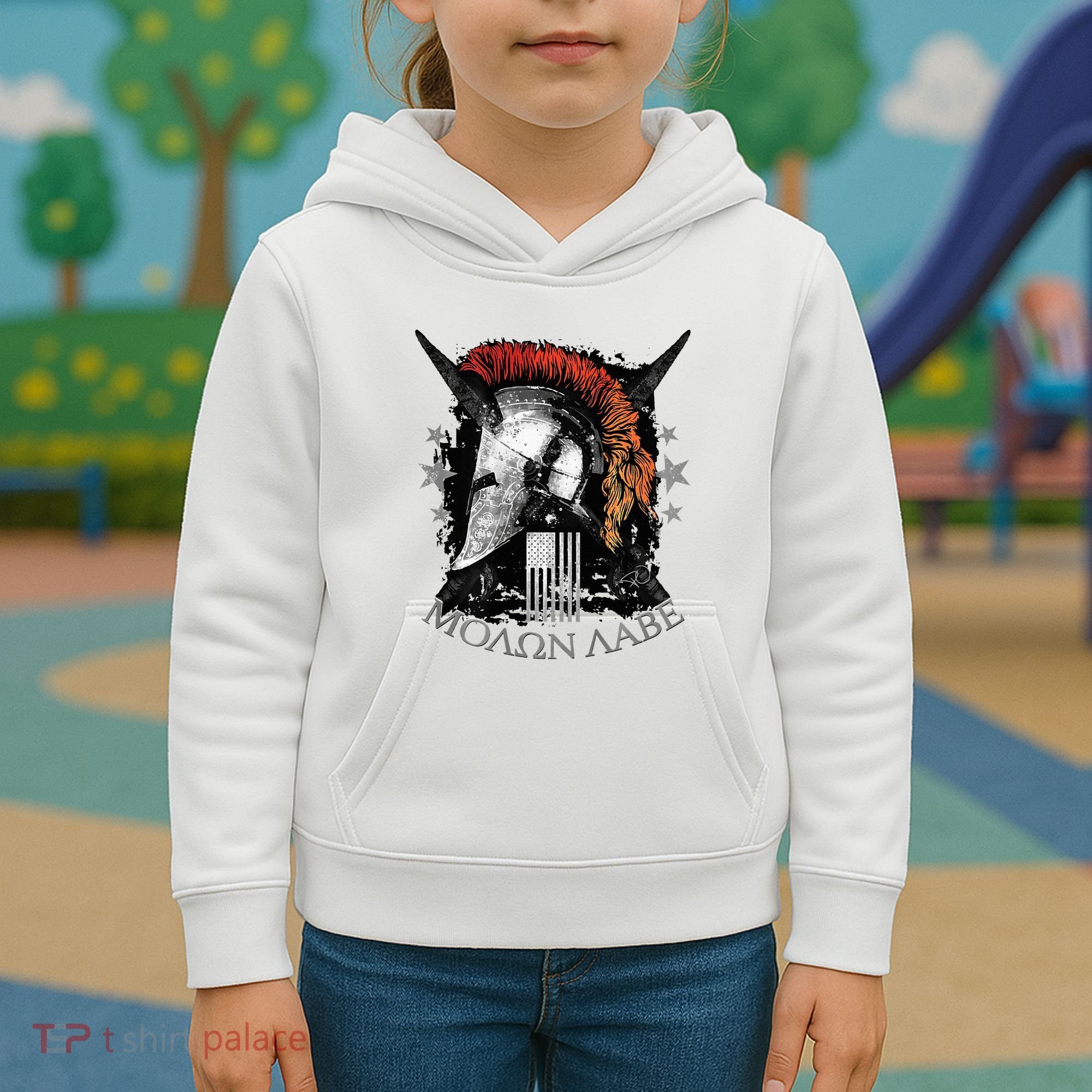 Epic Usa Molon Labe Come And Take Them Spartan 2nd Amendment Kids Hoodie