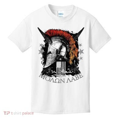 Epic Usa Molon Labe Come And Take Them Spartan 2nd Amendment Kids T-Shirt