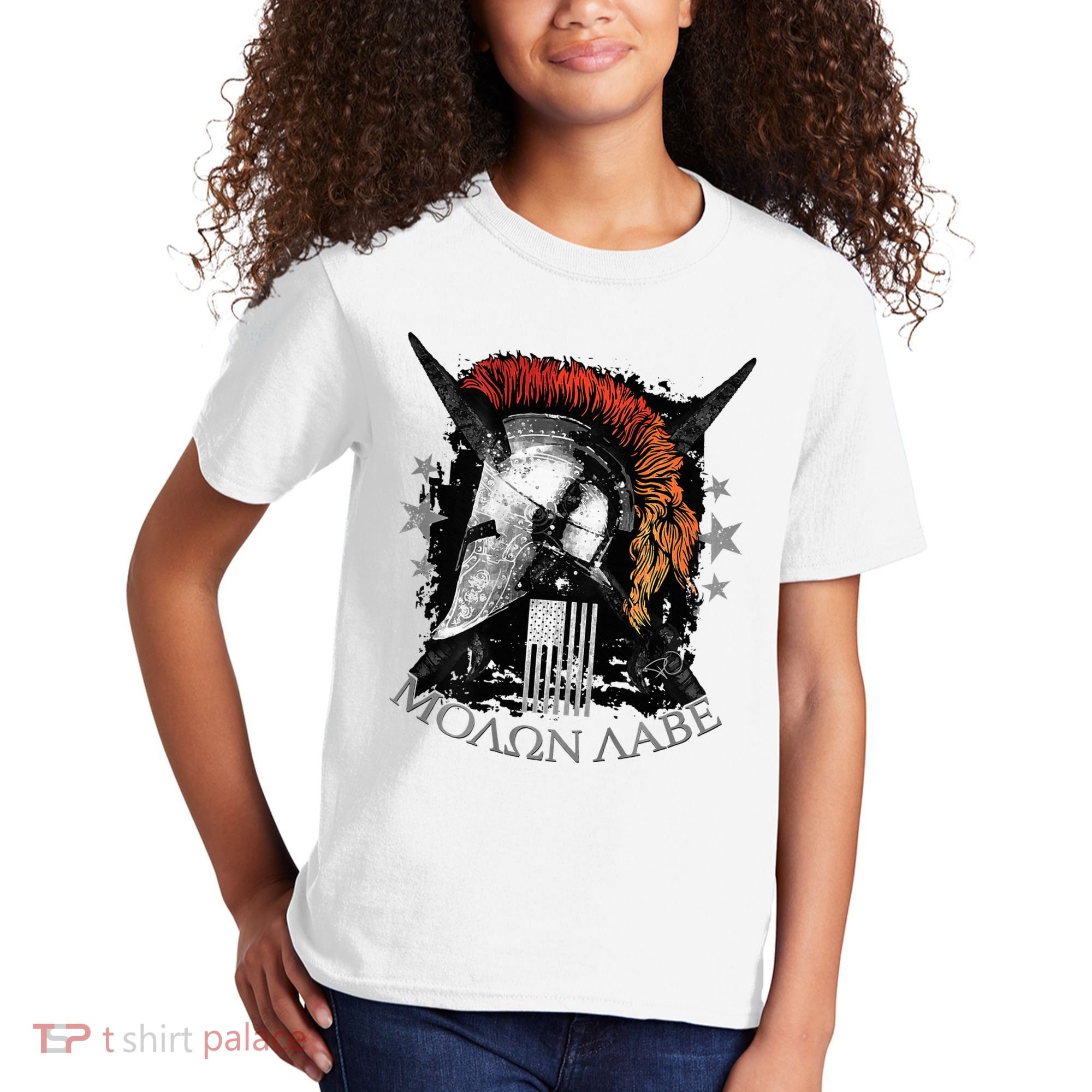Epic Usa Molon Labe Come And Take Them Spartan 2nd Amendment Kids T-Shirt
