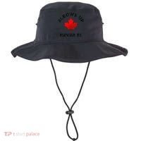 Elbows Up - Never 51 State Canada Flag Stand Strong Bucket Hat thumb 0