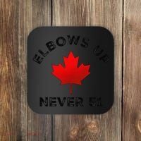 Elbows Up - Never 51 State Canada Flag Stand Strong Coaster thumb 0