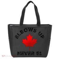 Elbows Up - Never 51 State Canada Flag Stand Strong Tote Bag thumb 0