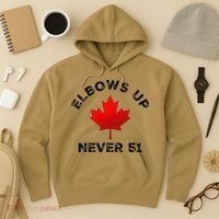 Elbows Up - Never 51 State Canada Flag Stand Strong Hoodie thumb 3