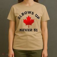 Elbows Up - Never 51 State Canada Flag Stand Strong T-Shirt thumb 4