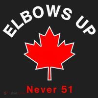 Elbows Up Never 51 Canada Flag Stand Strong Women's Sweatshirt thumb 2