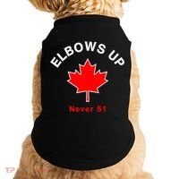 Elbows Up Never 51 Canada Flag Stand Strong Doggie Tank thumb 0