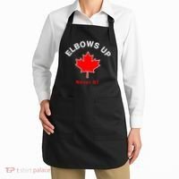Elbows Up Never 51 Canada Flag Stand Strong Apron thumb 2