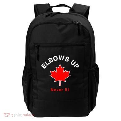 Elbows Up Never 51 Canada Flag Stand Strong Backpack