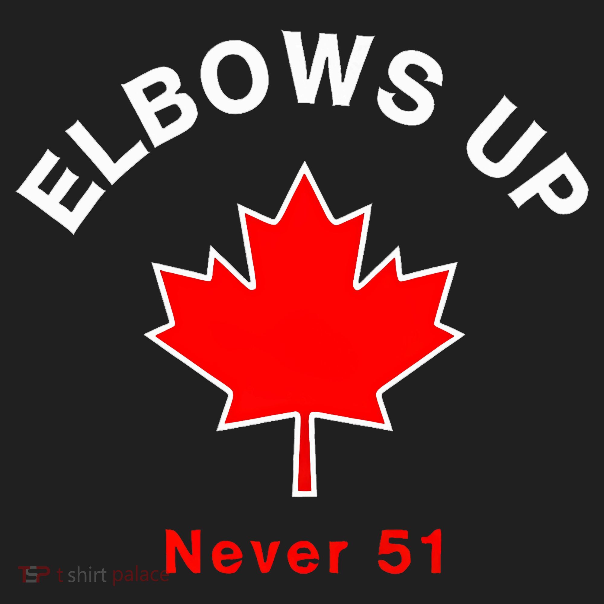 Elbows Up Never 51 Canada Flag Stand Strong Beanie
