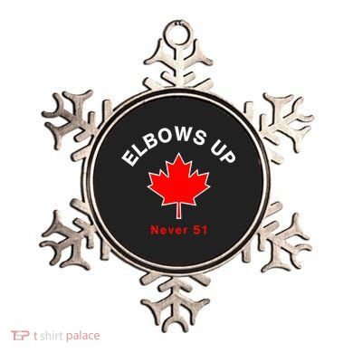 Elbows Up Never 51 Canada Flag Stand Strong Ornament