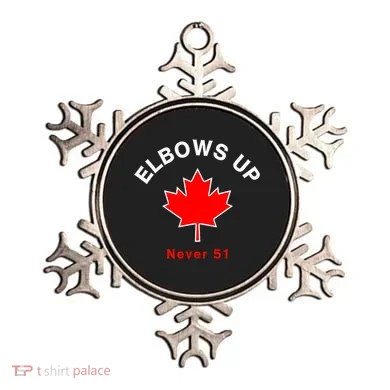 Elbows Up Never 51 Canada Flag Stand Strong Ornament