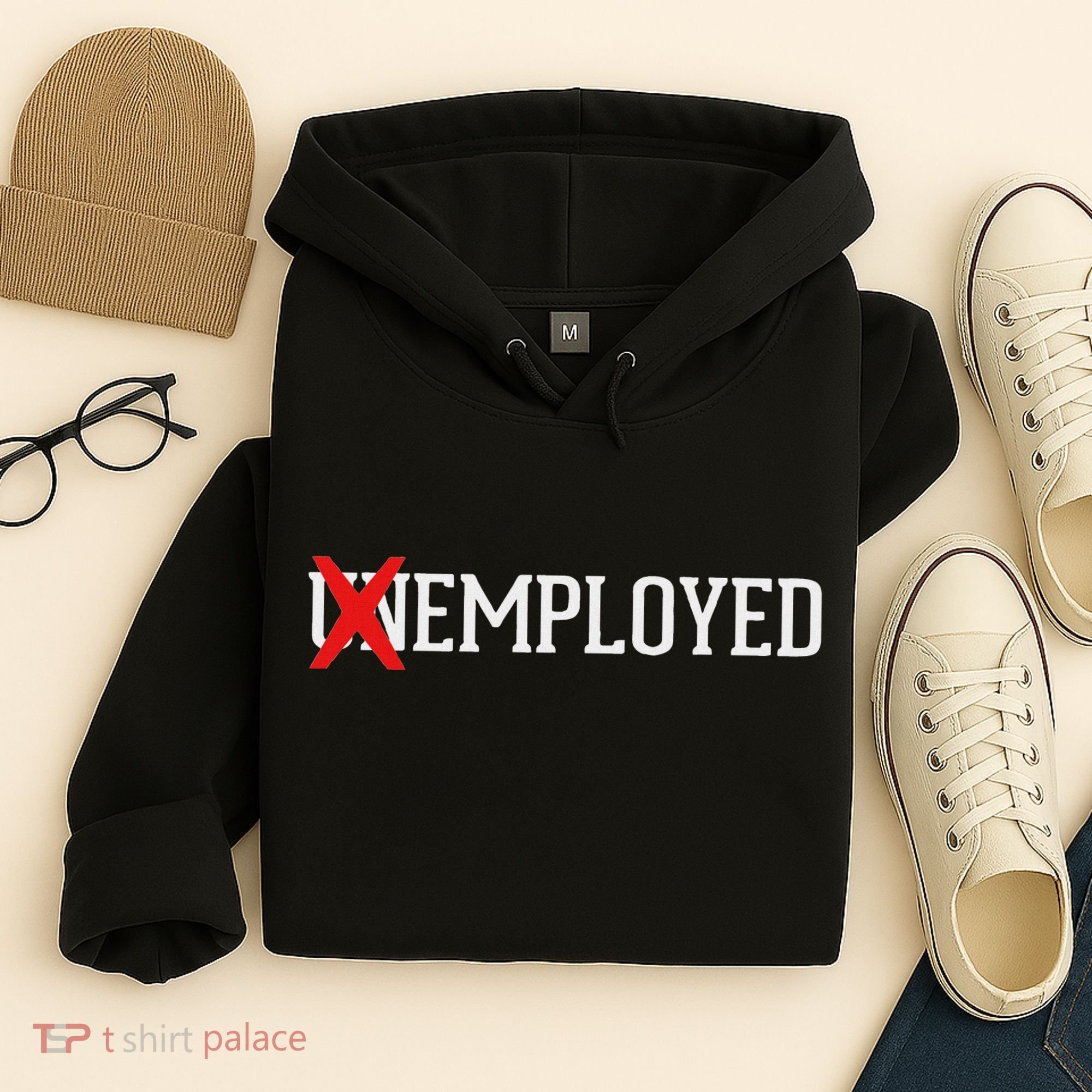 Employed Unemployed New Jobfirst Job Gift Hoodie