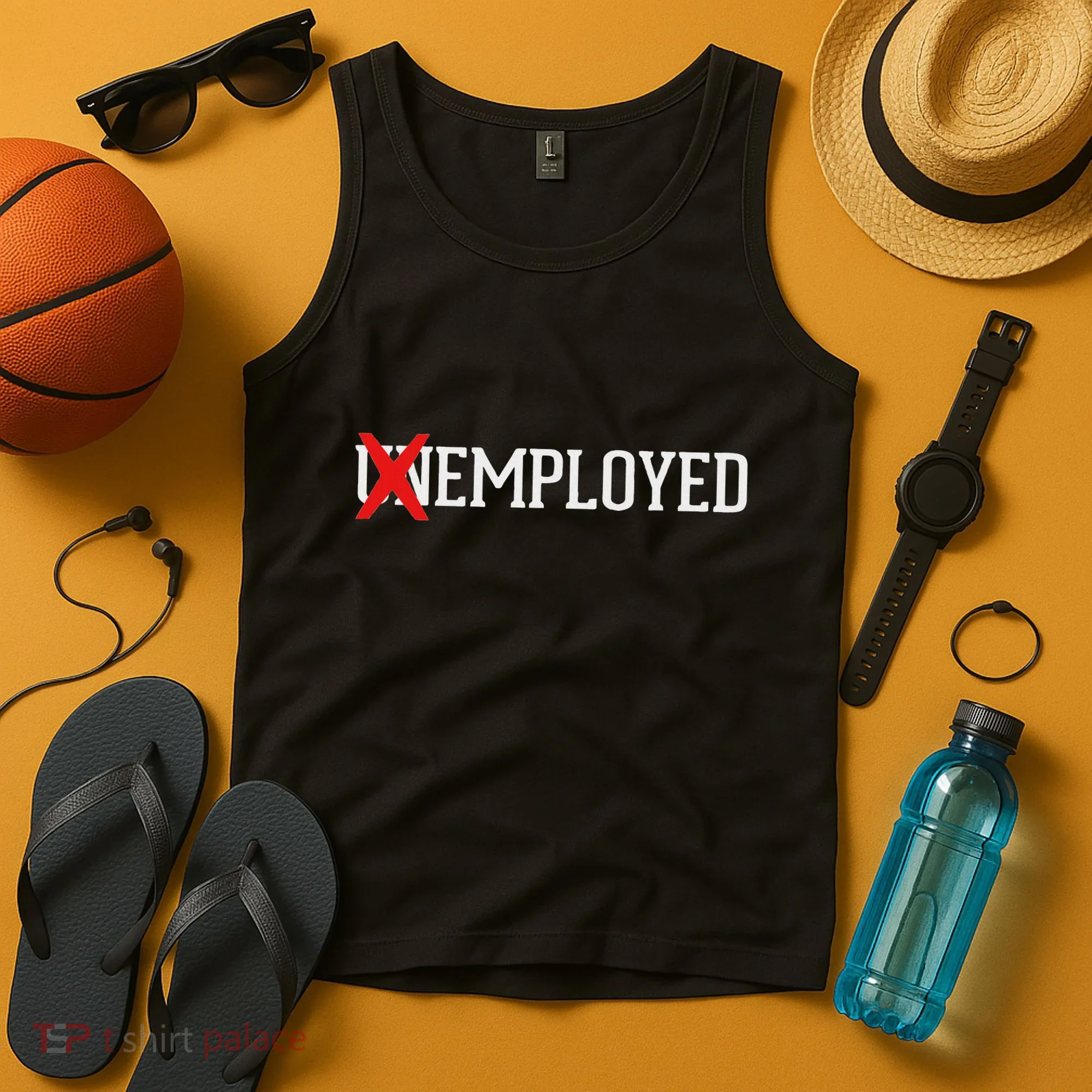 Employed Unemployed New Jobfirst Job Gift Tank Top