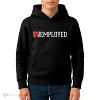 Employed Unemployed New Jobfirst Job Gift Kids Hoodie thumb 4