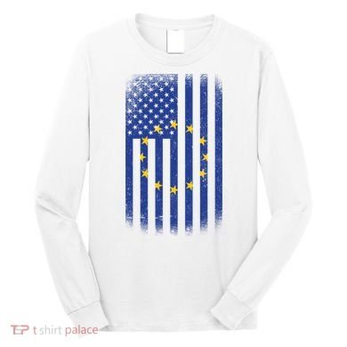 Vintage European Flag Long Sleeve Shirt