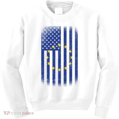 Vintage European Flag Kids Sweatshirt