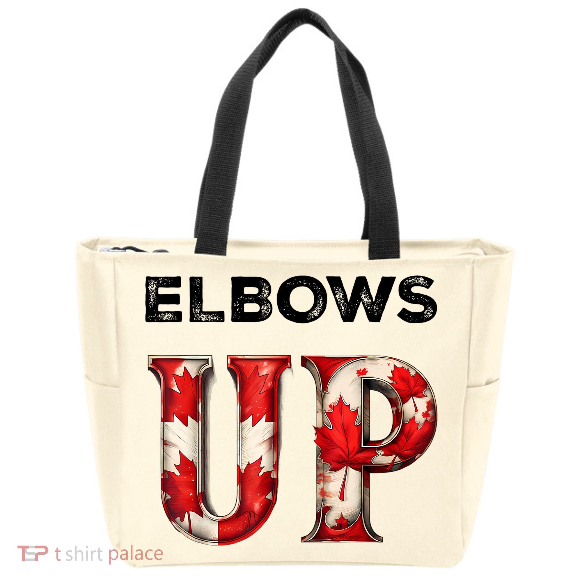Elbows Up Proud Canadians Against Tariffs Tote Bag