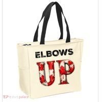 Elbows Up Proud Canadians Against Tariffs Tote Bag thumb 2