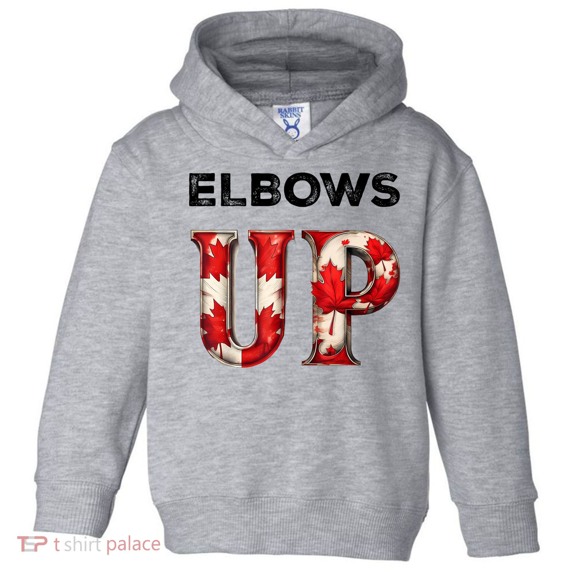 Elbows Up Proud Canadians Against Tariffs Toddler Hoodie
