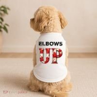 Elbows Up Proud Canadians Against Tariffs Doggie Tank thumb 2