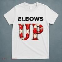 Elbows Up Proud Canadians Against Tariffs T-Shirt thumb 5